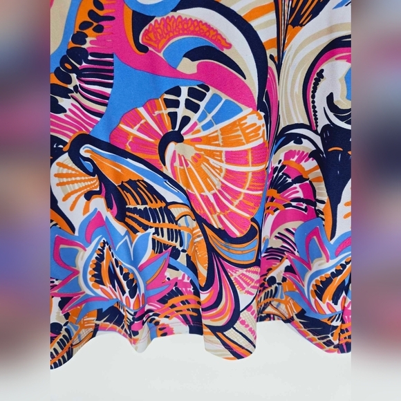Jude Conally Multi Color Floral Spandex Blend Top Size 6 - Picture 6 of 11